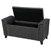 Alden Armed Storage Bench - Teal - Christopher Knight Home - 3 of 4