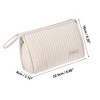 Unique Bargains PU Leather Makeup Bag Large Makeup Bag Make Up Brush Organizer Bag Toiletry Bag for Women 1 Pcs - 4 of 4