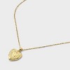 14K Gold Dipped Heart Charm Q Initial Necklace - A New Day™ Gold - 4 of 4