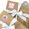 Big Dot of Happiness Merry and Bright Trees - Assorted Colorful Whimsical Christmas Gift Tag Labels - To and From Stickers - 12 Sheets - 120 Stickers - 2 of 4