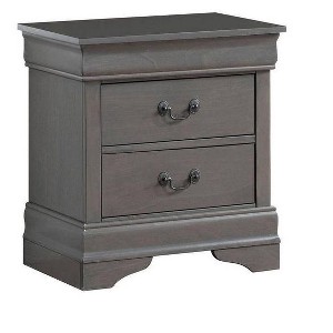 NicBex 15.75 inch Wide Nightstand with 2 Drawers,Side Table with Large Storage Space and Bracket Feet,Bedside Table for Bedroom,Living Room - 1 of 4