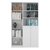 NicBex Bookcases for Home Office 2 Piece Bookcase Set 42" Wide Storage Cabinet Bookshelf with 10 Shelves for Living Room and Bedroom - 4 of 4