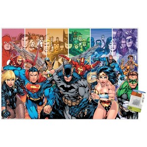 Trends International DC Comics - Justice League of America - Group Unframed Wall Poster Prints - 1 of 4