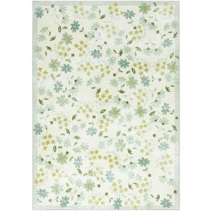 Martha Stewart Floral - MSRW189 - Indoor Power Loomed Machine Washable Skid-Resistant Rugs - 1 of 4