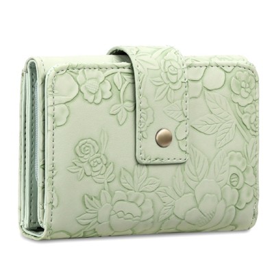 BEAFUP Wallets for Women - RFID Blocking Trifold Ladies Wallet with 11 Card Slots, ID Window & Coin Pocket,Ideal for Travel,Commuting
