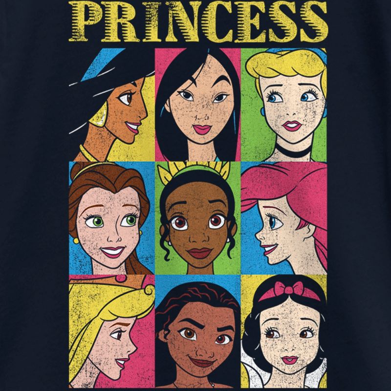 Girl's Disney Princess Distressed Close-Up Poster T-Shirt, 2 of 5