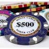 Slickblue 25-Pack Monte Carlo 14g Poker Chips, Clay Composite, Holo Inlay, Casino Style Set, Multi-Color, $1-$10,000 - 2 of 3