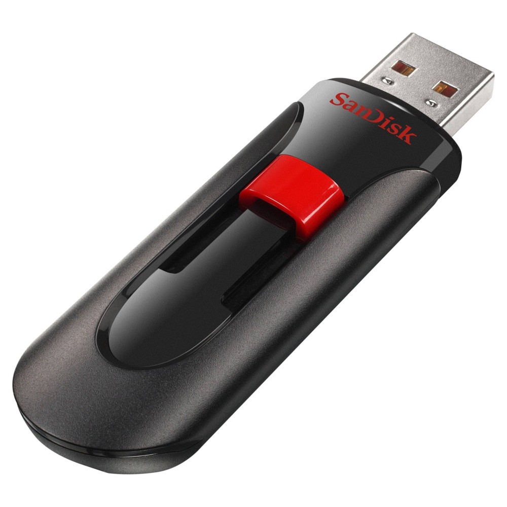 SANDISK Cruzer Glide Flash Drive 128GB USB 2.0 Black