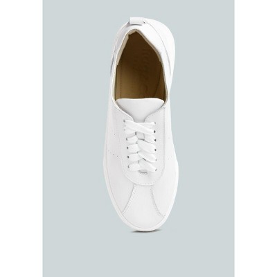 Женские кроссовки Rag & Co Womens Magull Solid Lace Up Leather Sneakers 10 — фото 5