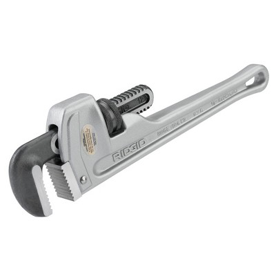Ridgid 812 Aluminum 2 in. Jaw Capacity 12 in. Long Straight Pipe Wrench