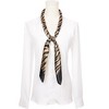 INSPIRE CHIC Women Zebra Printed Satin Large Square Silky Neck Scarves 1Pc - 2 of 4