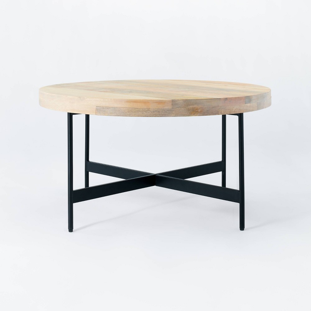 Photos - Coffee Table Villa Park Round Wooden  - Threshold™ designed with Studio McG