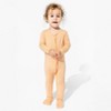 Bellabu Bear Baby Peach Fuzz Bamboo Convertible Footie - 3 of 4