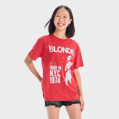 Blondie Girls' Oversized Graphic T-Shirt - Red