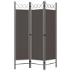vidaXL 3-Panel Room Divider Anthracite 47.2"x70.9" - 2 of 4