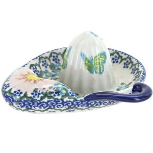 Blue Rose Polish Pottery 174 Vena Lemon Squeezer - 1 of 1