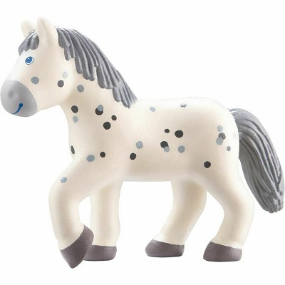 HABA Little Friends Horse Pippa - 4.5" Dapple Grey Mare Toy Figure