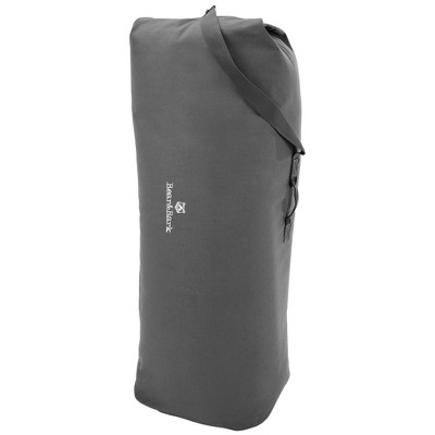 Bear & Bark Top Load Duffle Bag - Grey 56x32" - 235L - Extra Large Canvas Military and Army Cargo Style Carryall Duffel for Men and Woman