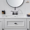 CASA INC 4 inch 2-Handle Bathroom Sink Faucet 360° Swivel Spout with Water Supply Lines and Pop Up Drain in Oil Rubbed Bronze - 4 of 4