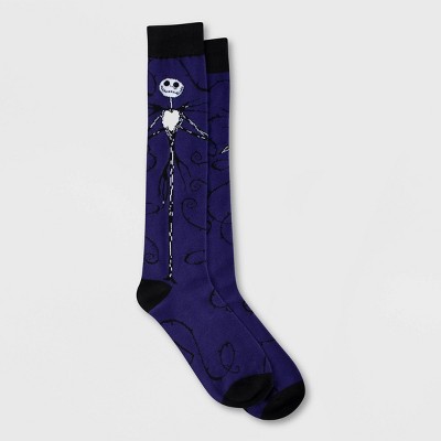 Women's Nightmare Before Christmas Knee High Socks - Purple 4-10