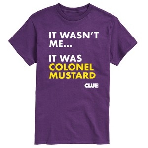Men's - Clue - It Wasnt Me It Was Colonel Mustard Short Sleeve Graphic T-Shirt - 1 of 3