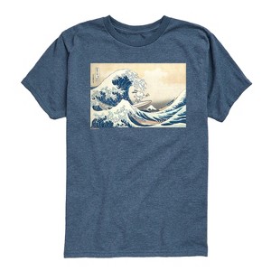 Boys' - Peanuts - Snoopy Great Wave Short Sleeve Graphic T-Shirt - 1 of 4