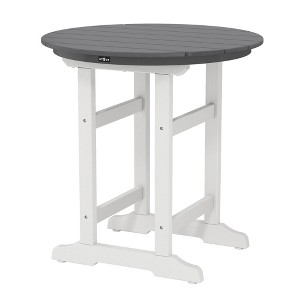 Yardgrace HDPE Bistro Table Built in Bottle Opener Weather Resistant for Patio Balcony - 1 of 4
