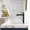 Modern Ceramic Bathroom Sink - High-Gloss Stain & Scratch Resistant Surface, Space-Saving Design with Flexible Faucet Options - 3 of 4