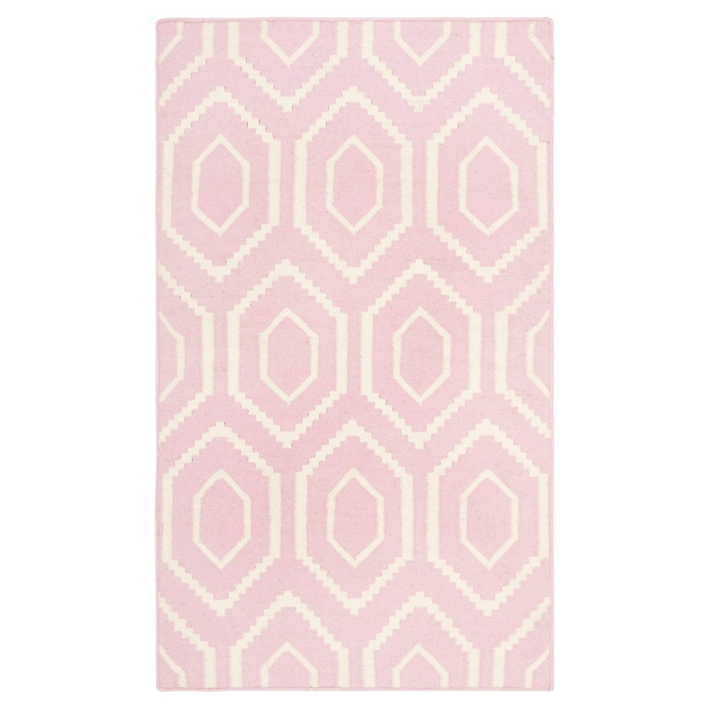 Taza Dhurry Rug - Pink/Ivory - (3'x5') - Safavieh