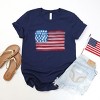 Simply Sage Market American Flag Smudged Short Sleeve Tee - 3 of 4