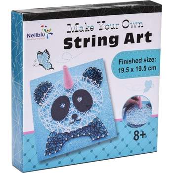 Neliblu DIY String Art Craft Kit for Kids - Panda