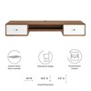 Modway Transmit 60Inch Wall Mount Wood Office Desk – Mid-Century Floating Desk with Storage for Home Office or Workstation - 2 of 4