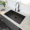 33in Gunmetal Black Kitchen Sink - 33inx 19inx 10in Undermount Singel Bowl Kitchen basin 16 Gauge Stainless Steel with 10 Inch Deep - 2 of 4