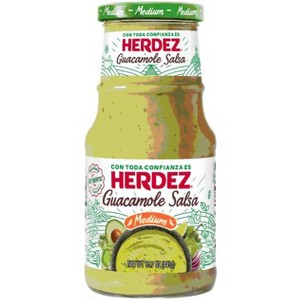 HERDEZ Guacamole Salsa Medium, Tortilla Chip Dip, Shelf Stable, 15.7 oz Glass Jar (Pack of 3) - 1 of 1