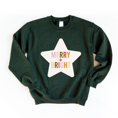 Simply Sage Market Women's Graphic Sweatshirt Merry and Bright Star