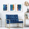 (Set of 3) Orange and Blue Merge by Cartissi Framed Triptych Wall Art Set - Americanflat - image 2 of 2