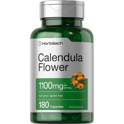 Horbaach Calendula Flower 1100mg | 180 Capsules