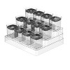 OU Spice Rack Organizer, 13pc 5oz Spice Containers , 3 Tier Clear Spice Holder and Seasoning Organizer for Countertop, Cabinet - Freestanding - 2 of 4