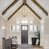 LLHZSY 24 2/5" Simple Chandelier 6-Light Fixture Adjustable Height-Brushed Gold - 4 of 4