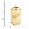 Black Bow Jewelry 14k Yellow Gold Detroit Red Wings NHL Pendant - 2 of 3