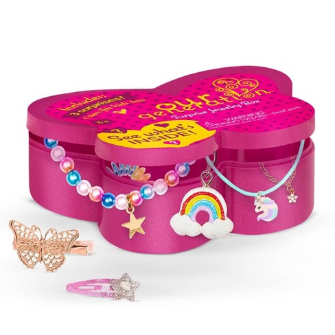 Travel Velvet Jewelry Box, Mini Gift Box With Mirror, Girl, Small