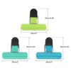 Unique Bargains Plastic Stainless Steel Storage Clips for Food Bag Sealing Paper Photo 6 Pcs - 2 of 4