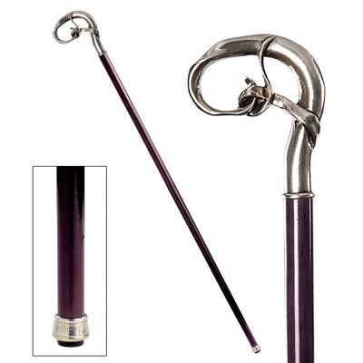 Design Toscano The Padrone Collection: Nouveau Knot Pewter Walking Stick