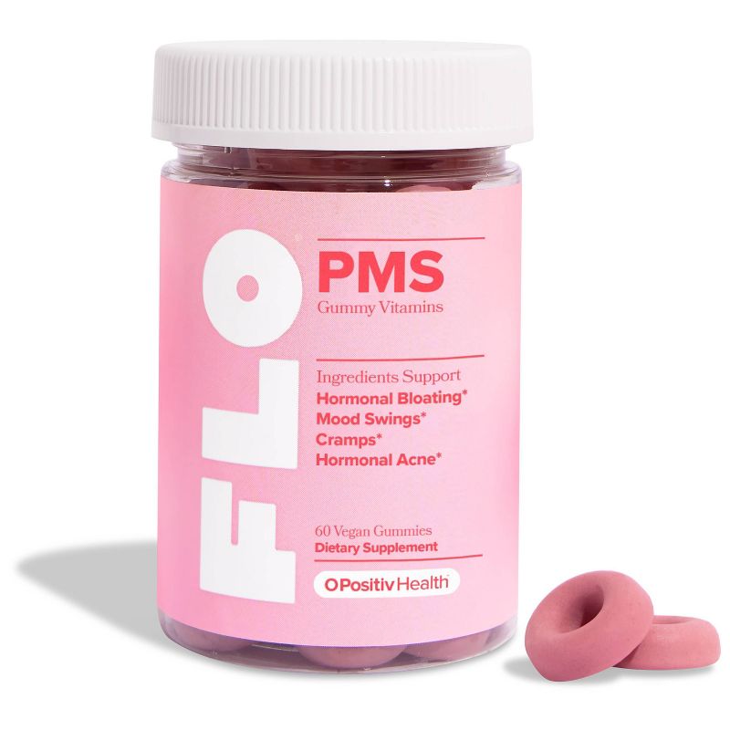 O Positiv FLO PMS Vegan Vitamin Gummies - 60ct, 1 of 7