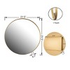 Chery Life 31.5" Surface Mount Round Metal Framed Medicine Cabinet with Mirror and Adjustable Shelves - 4 of 4