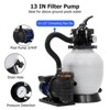13" Sand Filter Pump, 3434GPH 3/4HP Pool Sand Filter for Above Ground and Inground Pool Up to 8500 Gallons,with 6-Way Multi-Port Valve - 4 of 4