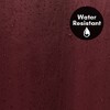 Americanflat 71x74 Solid Burgundy Shower Curtain - 100% Polyester Shower Curtain - Water-Resistant Curtain with Metal Grommets and 12 Curtain Rings - 3 of 4