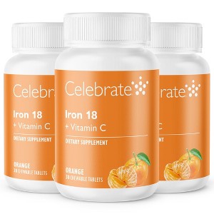 Iron 18 mg + Vitamin C Chewable Tablets, Orange  90 - 1 of 4