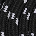 black white