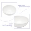 ONWITH 13x13 Inch White Ceramic Circular Vessel Bathroom Sink - 4 of 4
